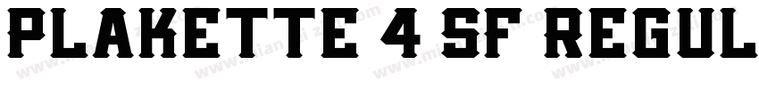 Plakette 4 SF Regul字体转换